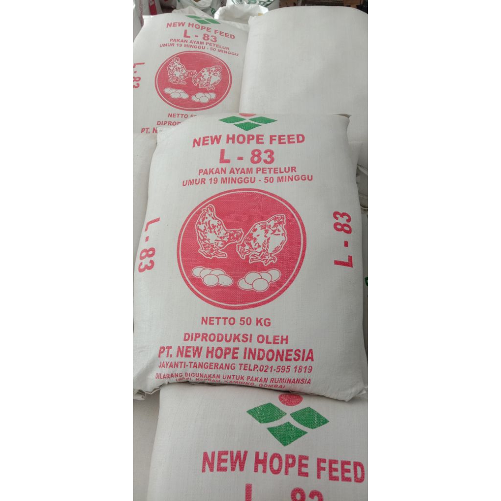 pakan ayam petelur new hope L-83 kemasan 10 kg