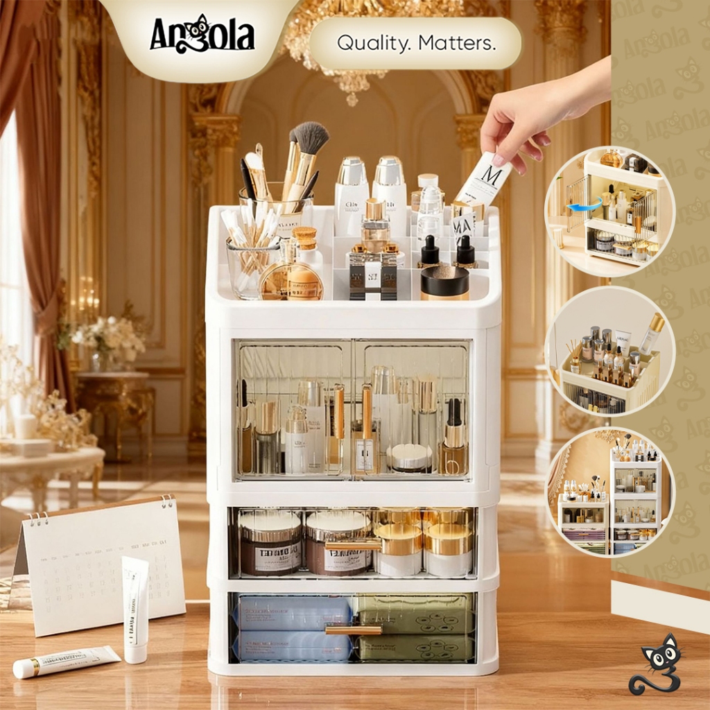 ANGOLA Rak Kosmetik Storage Box G12A - G14A Penyimpanan Skincare Organizer/Rak Serbaguna/Rak Make Up Skincare