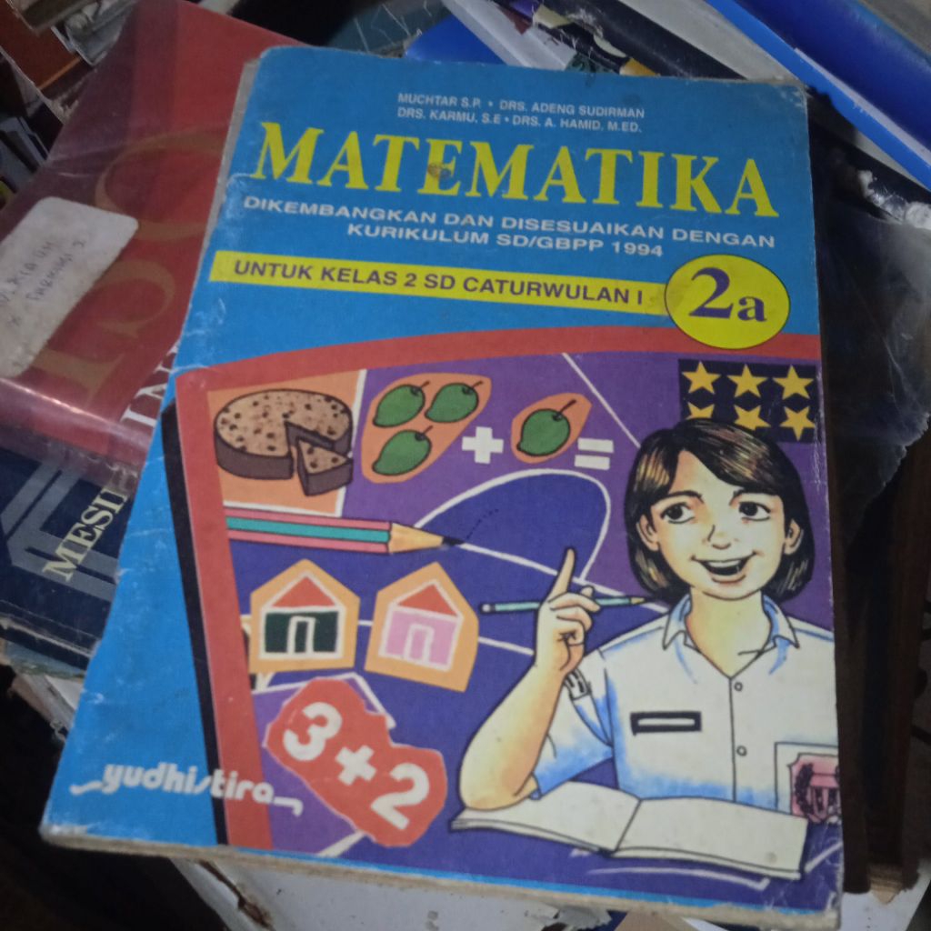 buku Matematika 2a untuk kelas 2 SD caturwulan 1, buku original jadul