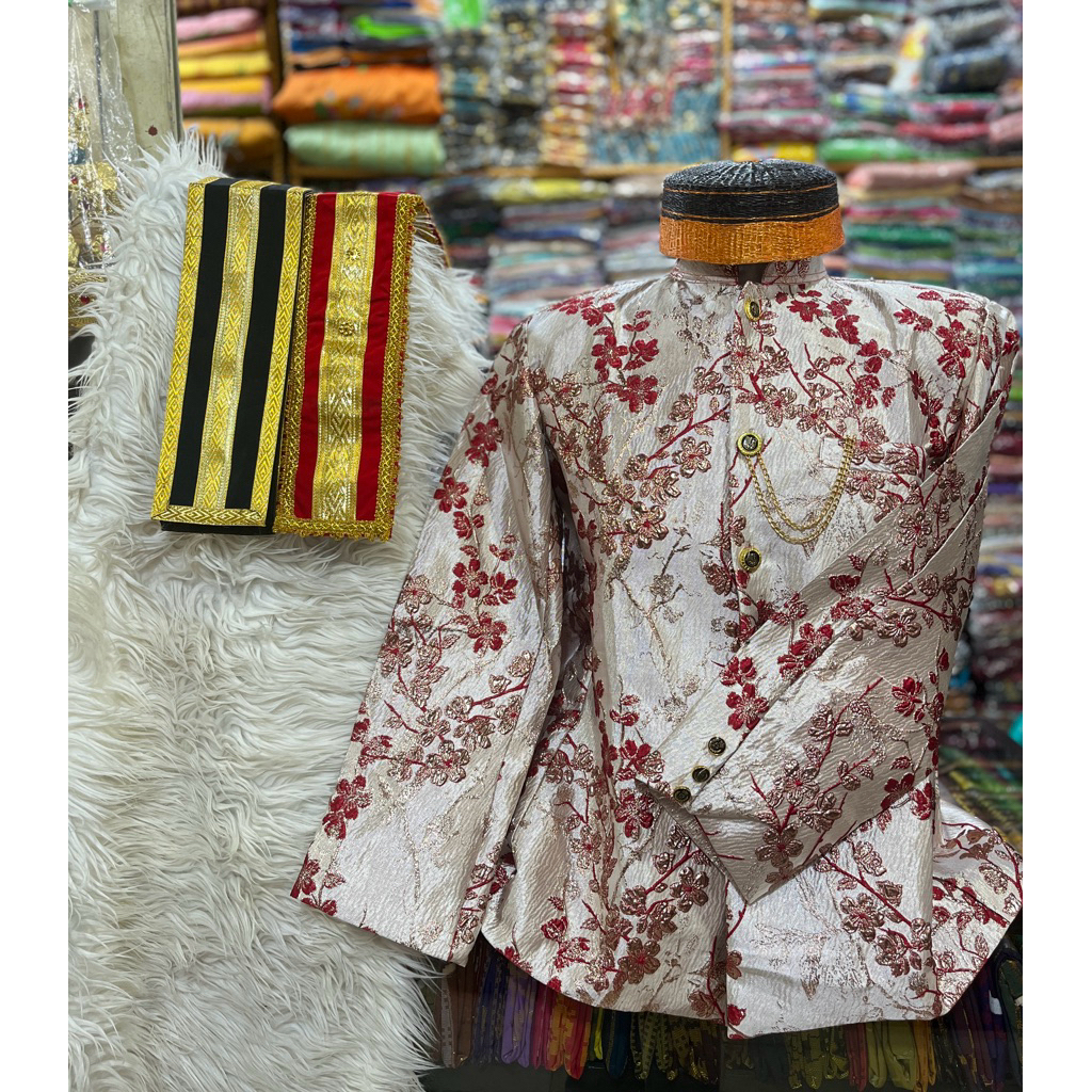 JAS TUTUP JAGUARD EXKLUSIF BUGIS/BAJU ADAT BUGIS LAKI-LAKI