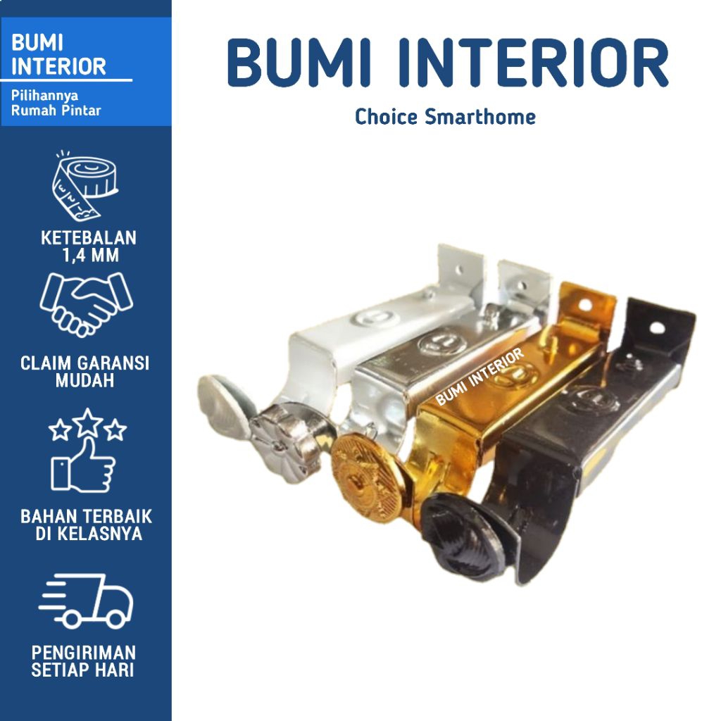 {TERLALRIS} Braket Gorden Minimalis Penyangga Dudukan Kaki Rel Batang Besi Tozan & Shinici Super Teb