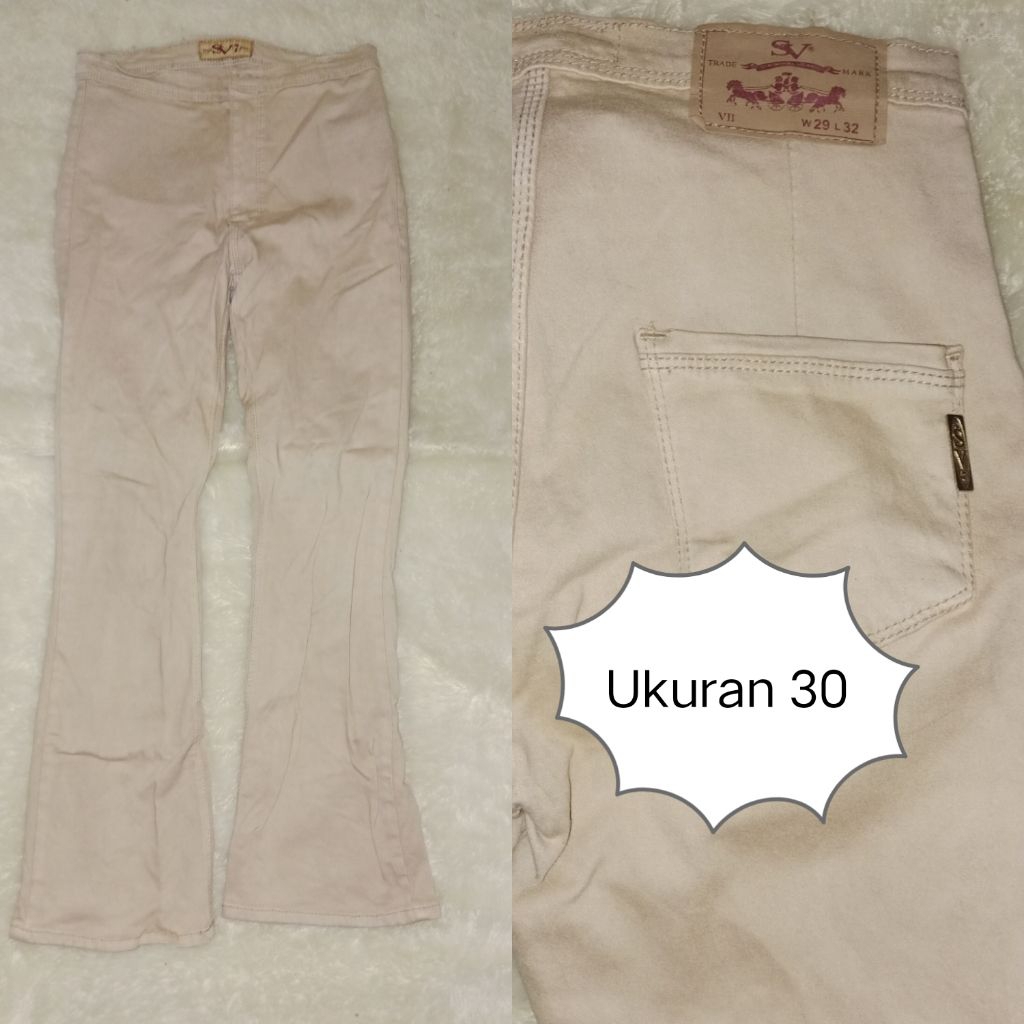 Celana Jeans Wanita Cutbry Warna Cream