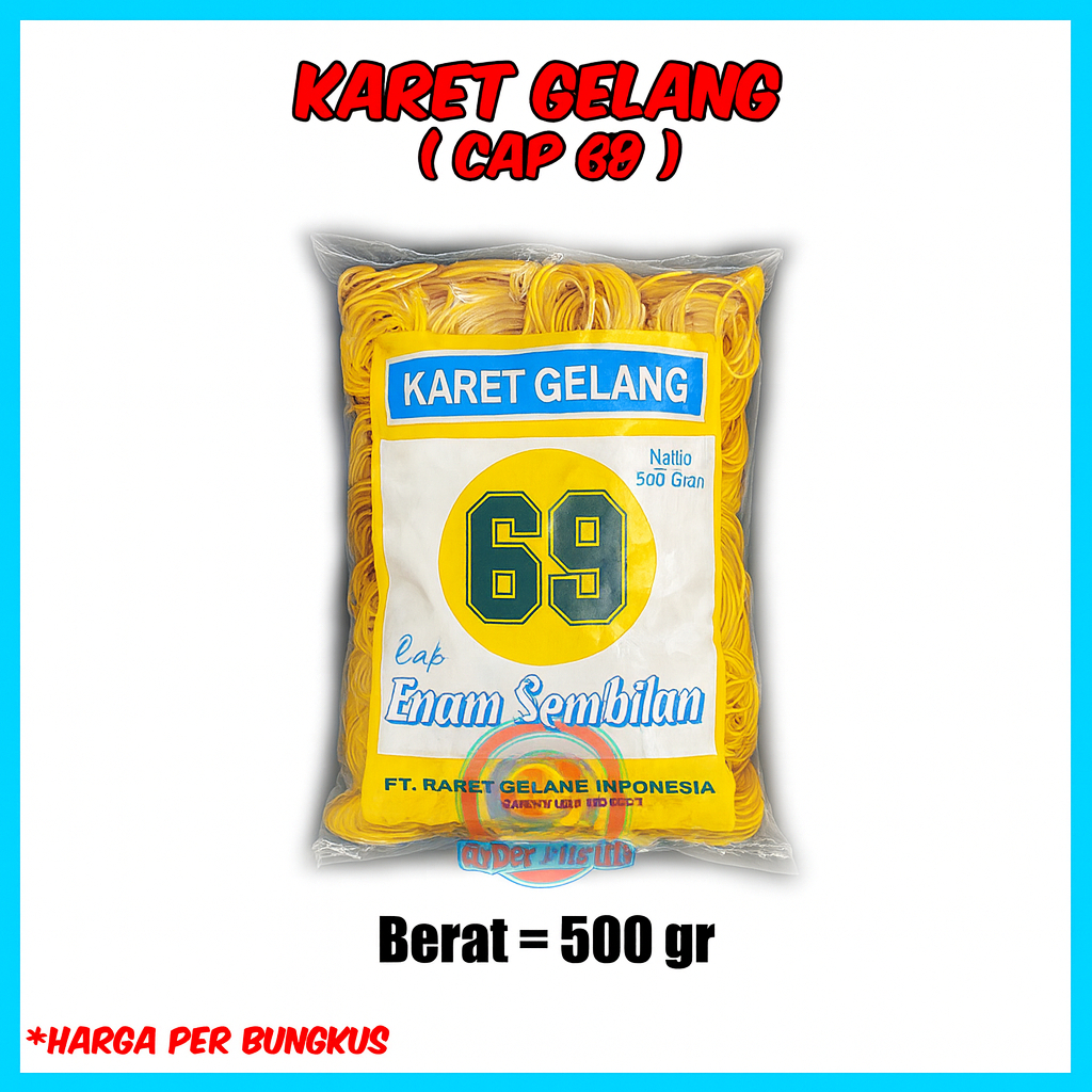 Karet Gelang warna warni 100 gr dan 500 gr | Karet gelang CP 1ons dan 500 gr