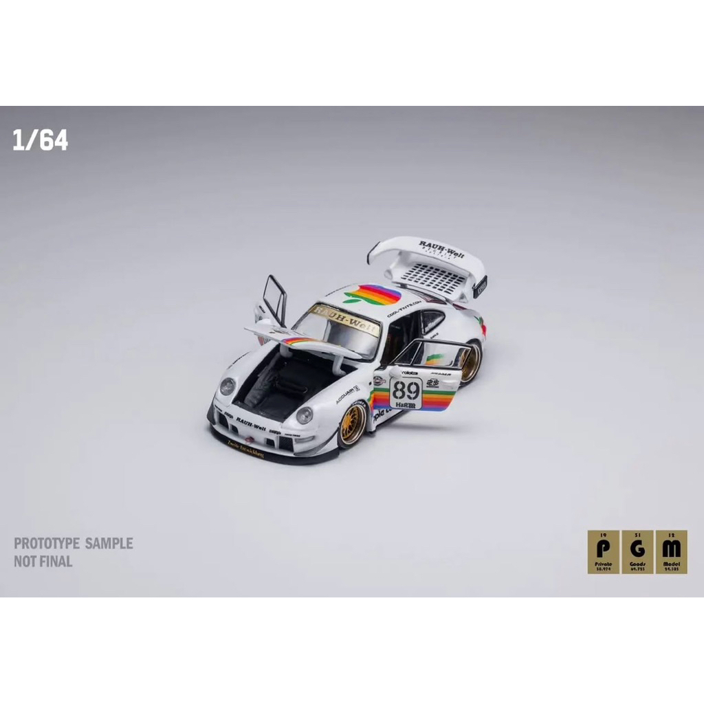 PGM RWB Porsche 993 APPLE White Exclusive Box Serial Number 230/999 Limited Open Sealed