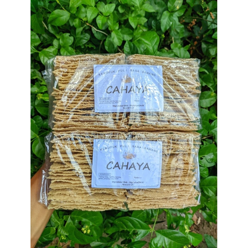 KERUPUK PULI RASA BAWANG 1KG / KRUPUK BAWANG / LEMPENG PULI / GENDAR ASLI MADIUN