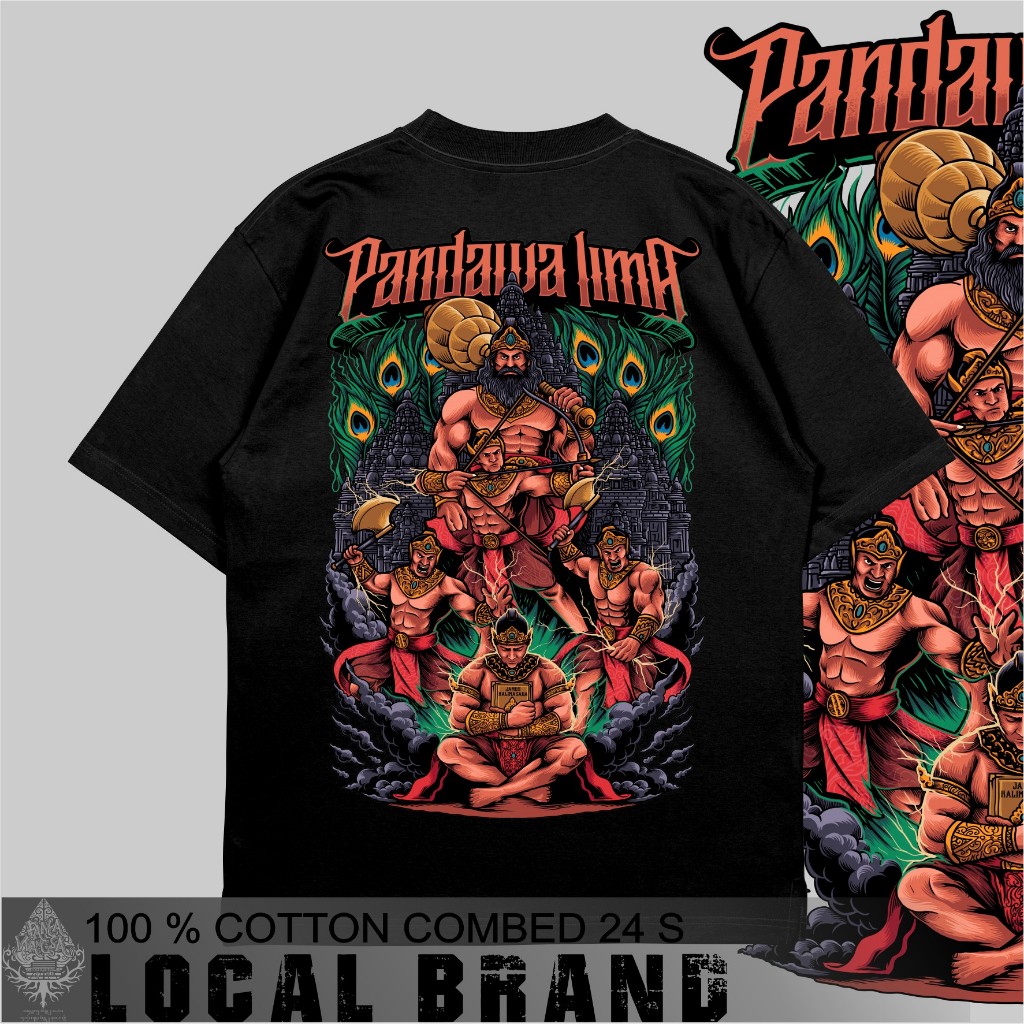 Pancawangsa | Kaos wayang pandawa lima kaos pancawangsa