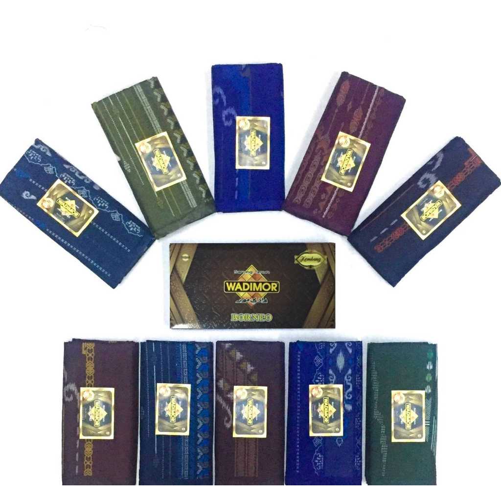 GROSIR Sarung WADIMOR Motif Kembang BORNEO Mewah Elegan Kain Samping Tenun Bahan Katun Motif Dewasa 