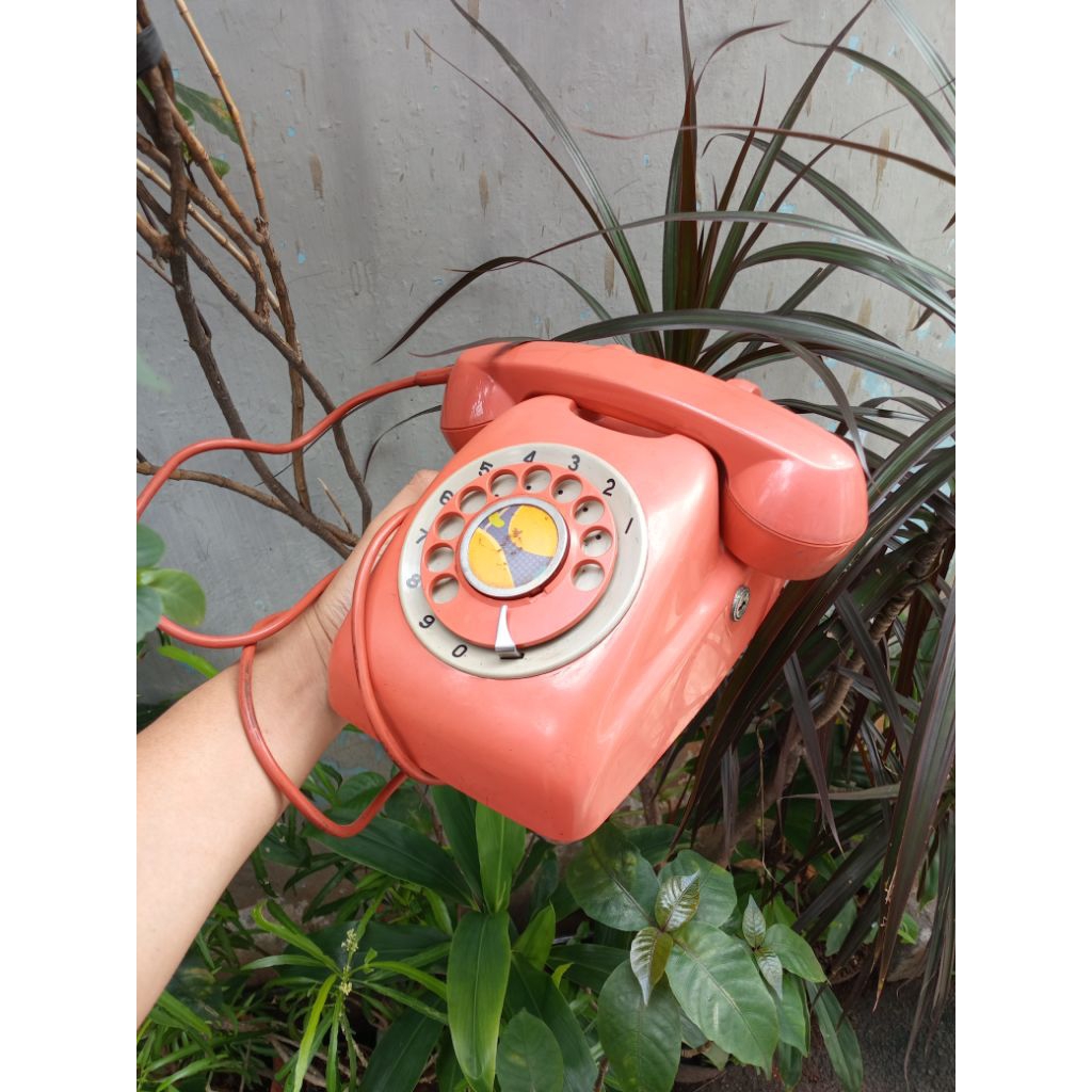 Vintage Telephone Rotary Telepon Putar Jadul Telpon Antik Lawas Telepon Antik Retro Vintage Telephon