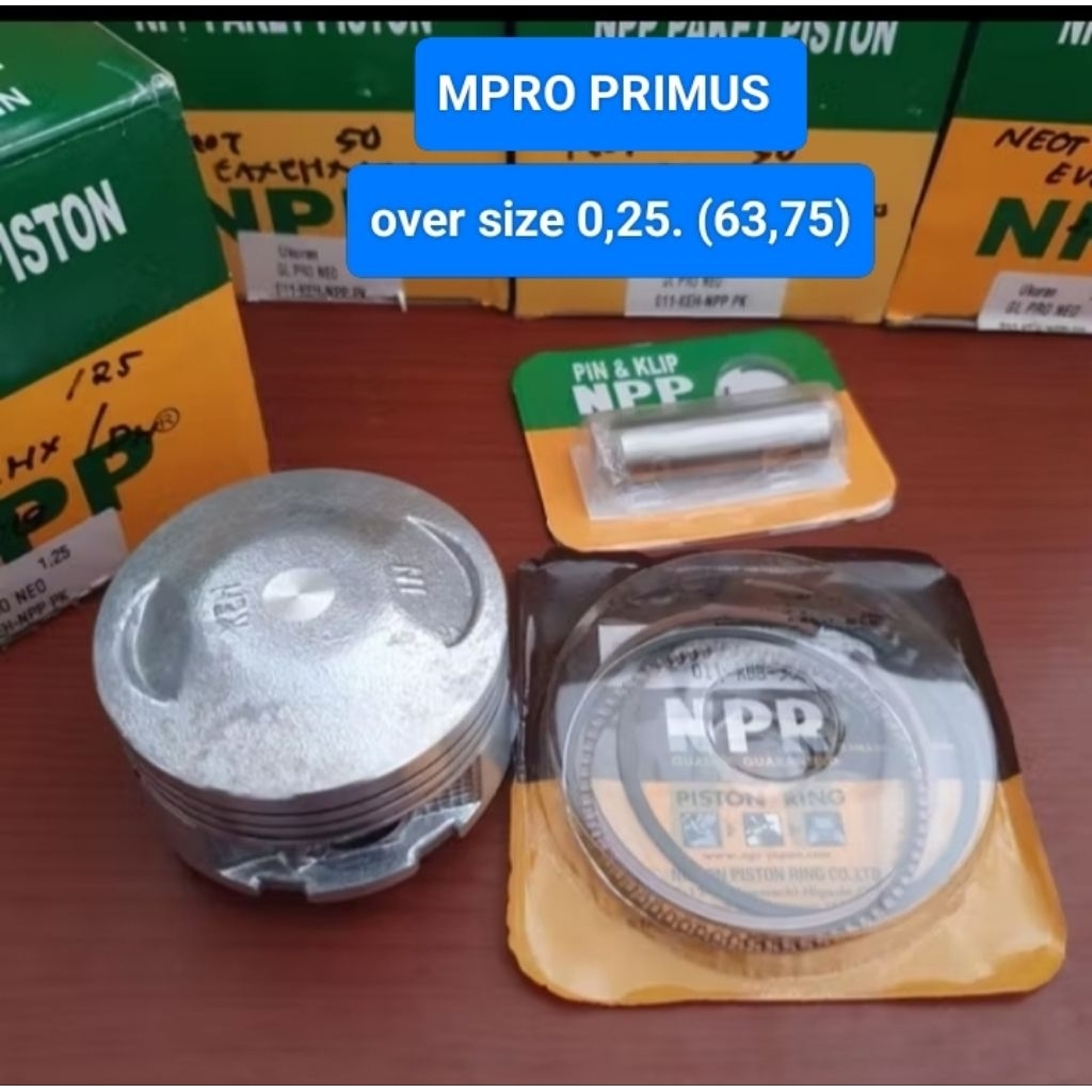 piston kit Megapro Primus oversize 0.25 npp