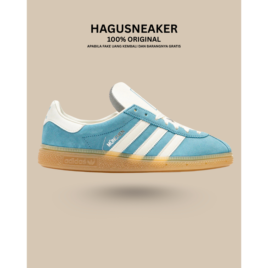 ADIDAS MUNCHEN W [PRELOVED BLUE / WHITE] #JS3991 GARANSI 100% ORIGINAL
