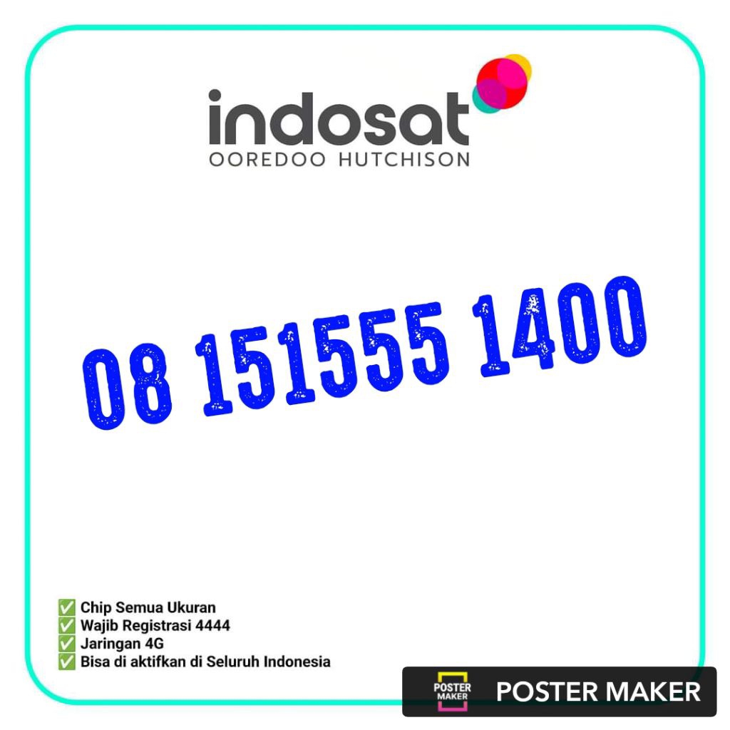INSTAN 2JAM - nomer cantik Indosat superrr cantik seri spesial Tahun 2025 dan 11digit & 12 digit mud