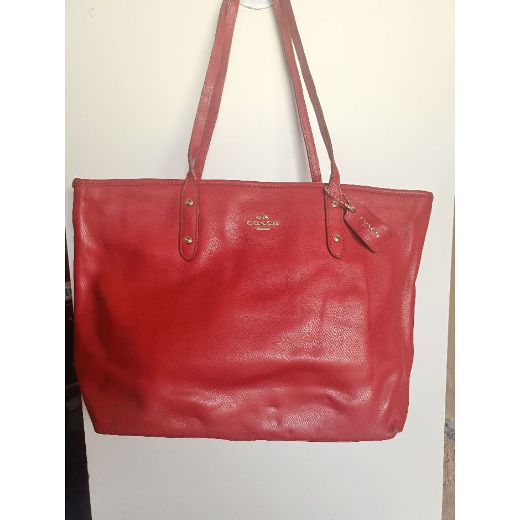 tas branded preloved coach* tote