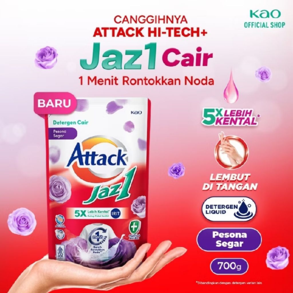Attack Jazz 1 Detergen Cair 700gr
