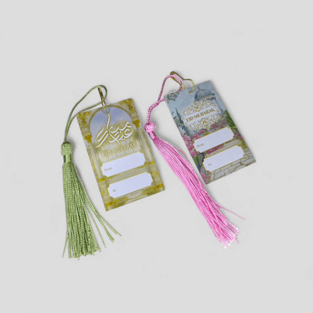 Hang Tag EID MUBARAK premium Idul Fitri HangTag Tassel Set Lebaran