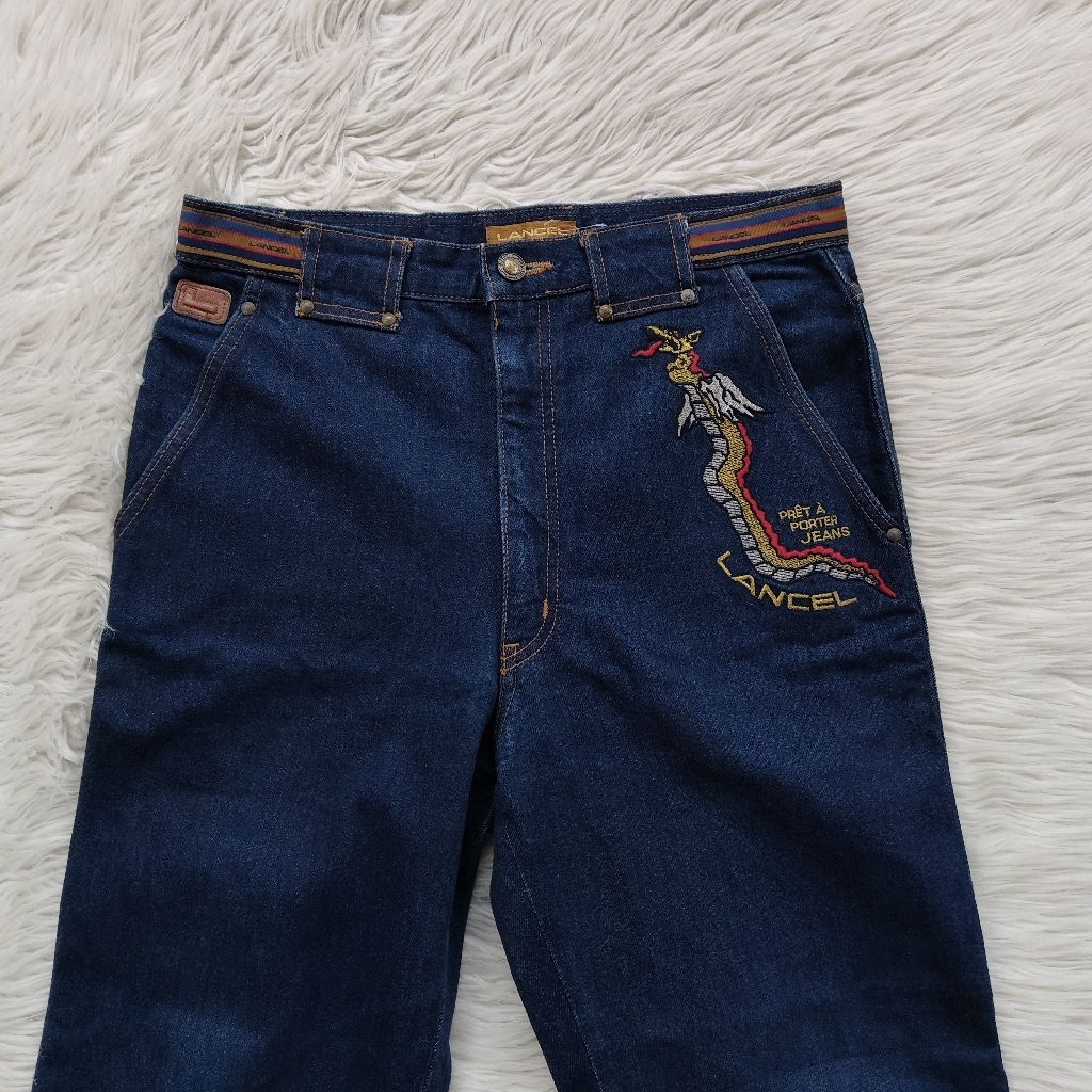 Lancel Paris Jeans Vintage 90 an Baggy