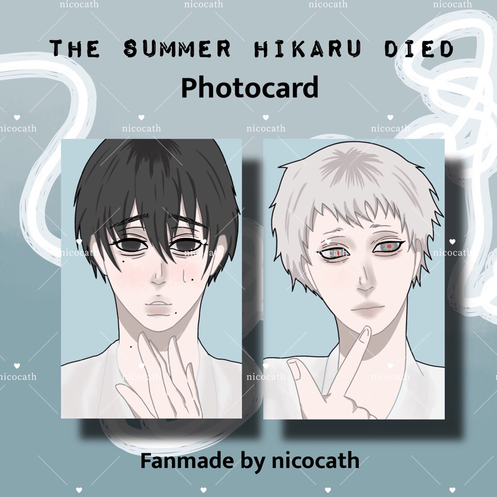 photocard and art print the summer hikaru died / yoshiki and hikaru by nicocath