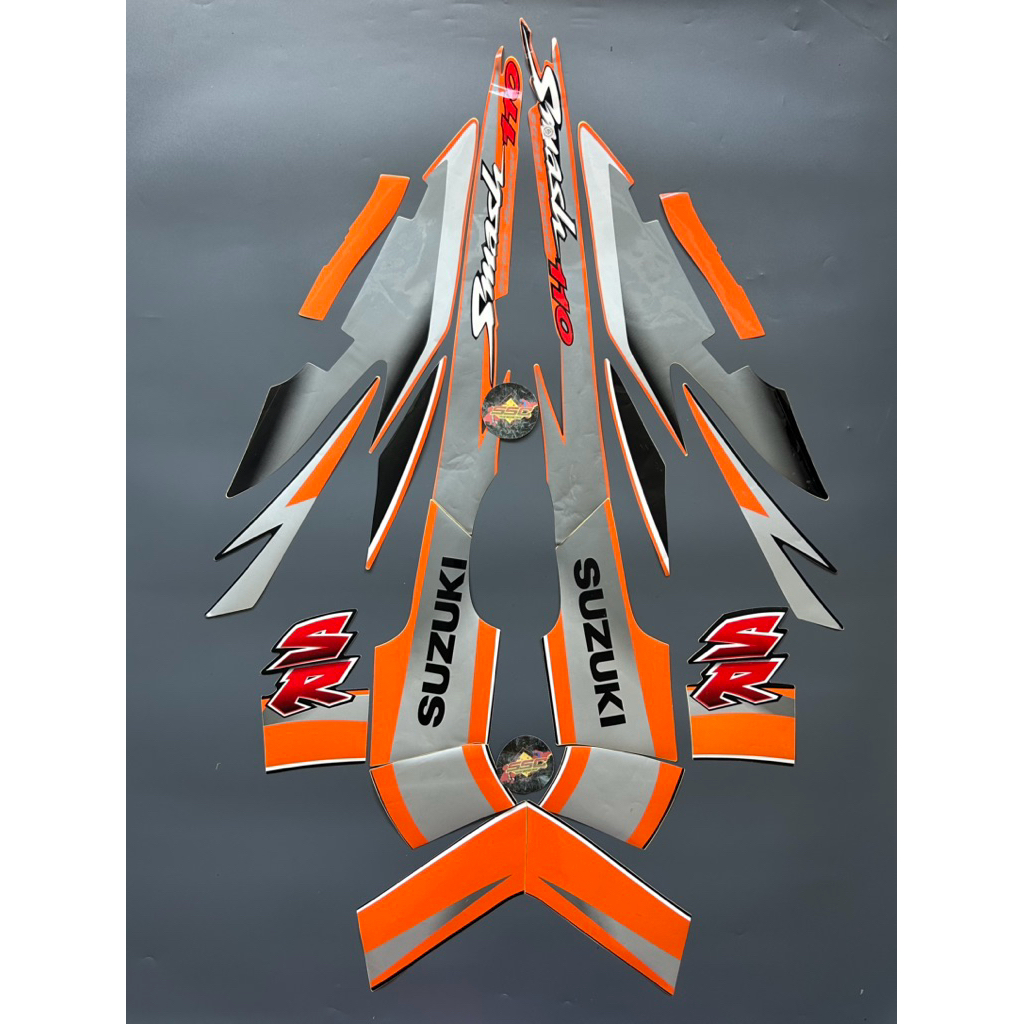 STRIPING STIKER SMASH SR 2005 ORANGE OREN