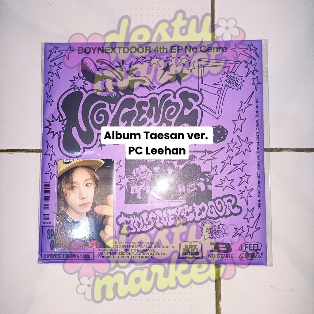 [READY] OFFICIAL Album Boynextdoor BND No Genre Boardgame UNSEALED Taesan ver. PC Photocard Leehan K
