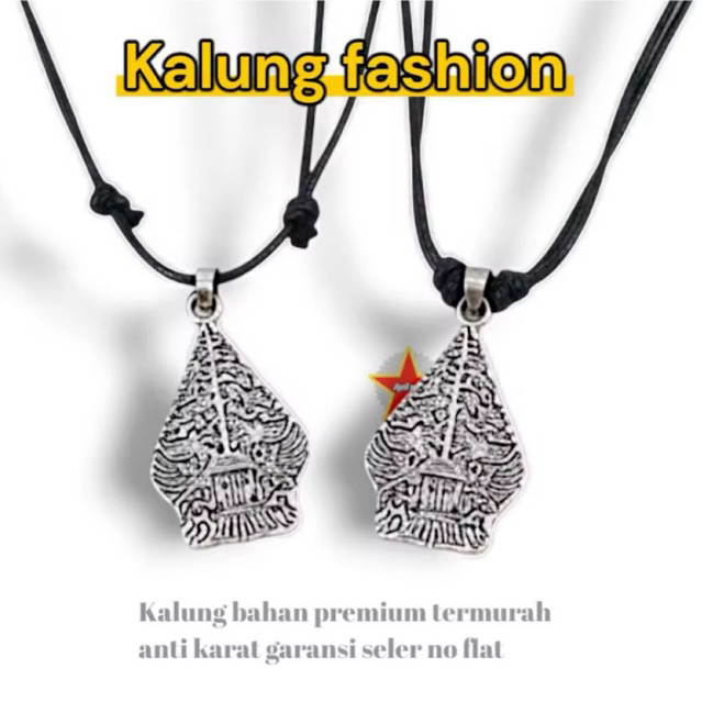 Akseoris kalung bandul semar wayang ceria | Tali premium bahan anti karat terbaru