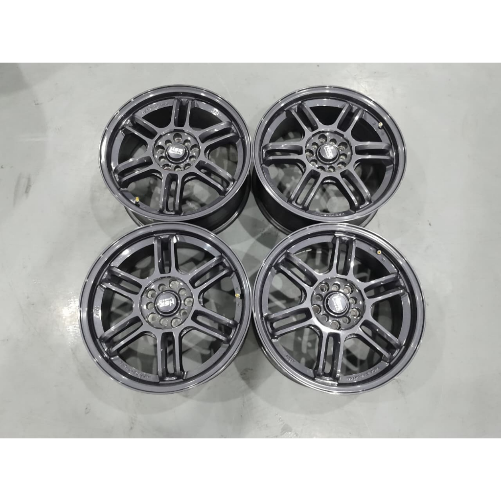 Velg mobil bekas hsr aeri ring 17 baut 5x100/114 seken murah kondisi mulus