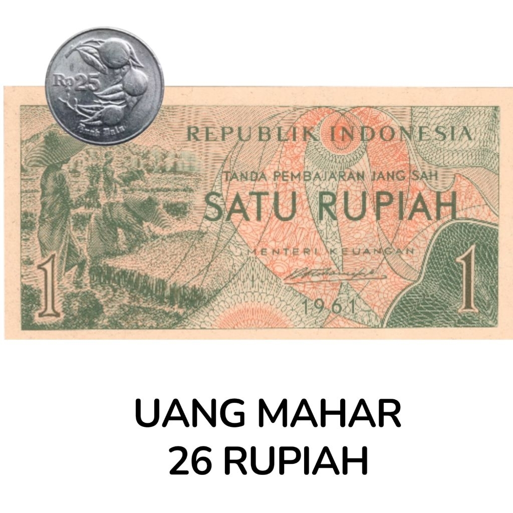 Uang Kuno Mahar 26 Rupiah Original Asli untuk mahar nikah 2026