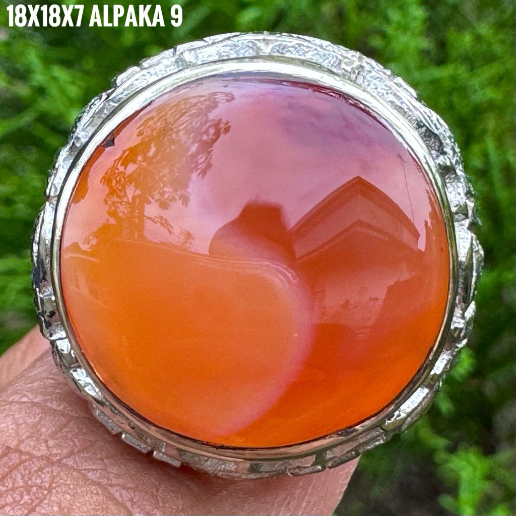 Cincin Batu Akik Natural Yin Yang