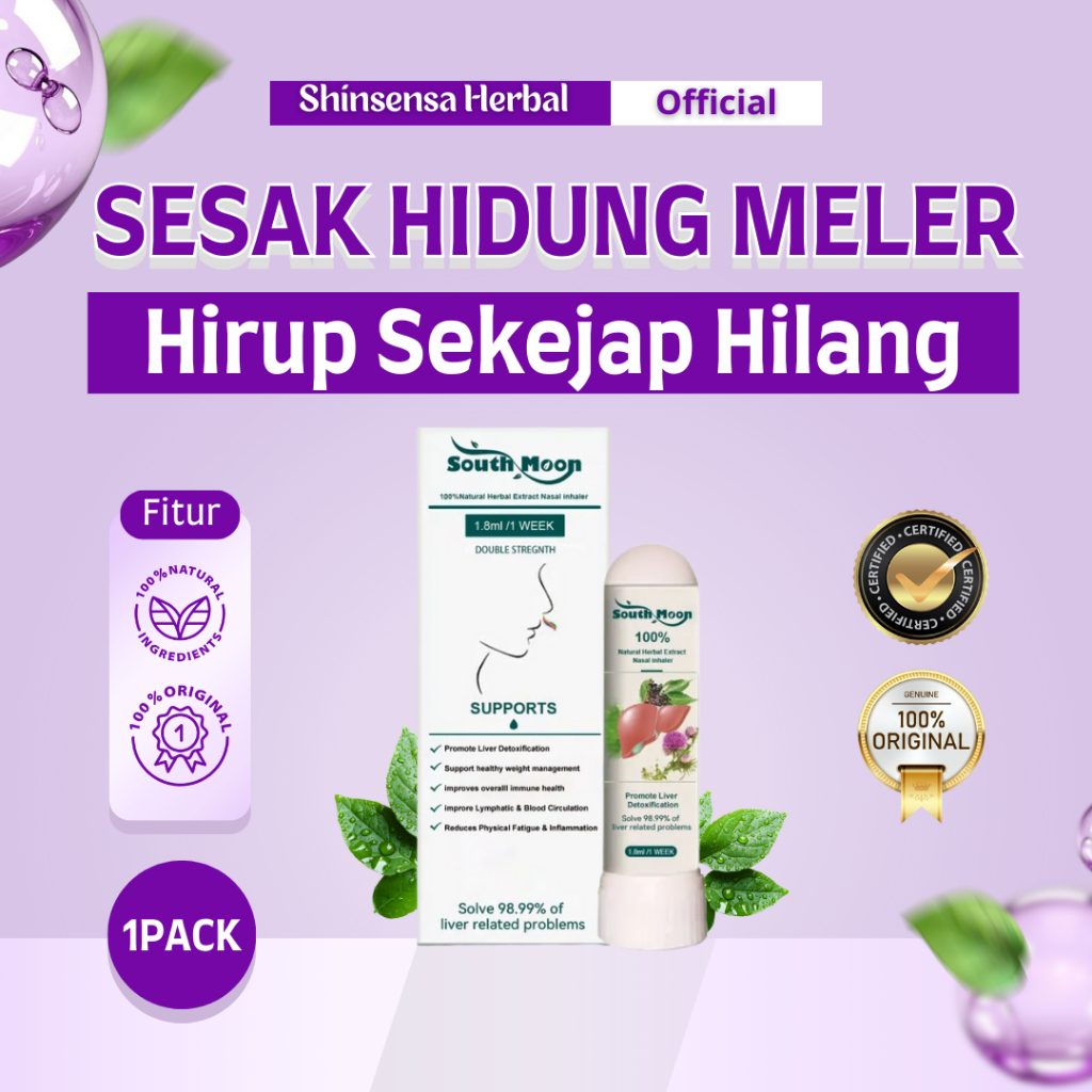 RHINITIS RELIEF – Semprotan Hidung untuk Atasi Rhinitis, Hidung Tersumbat & Mendengkur