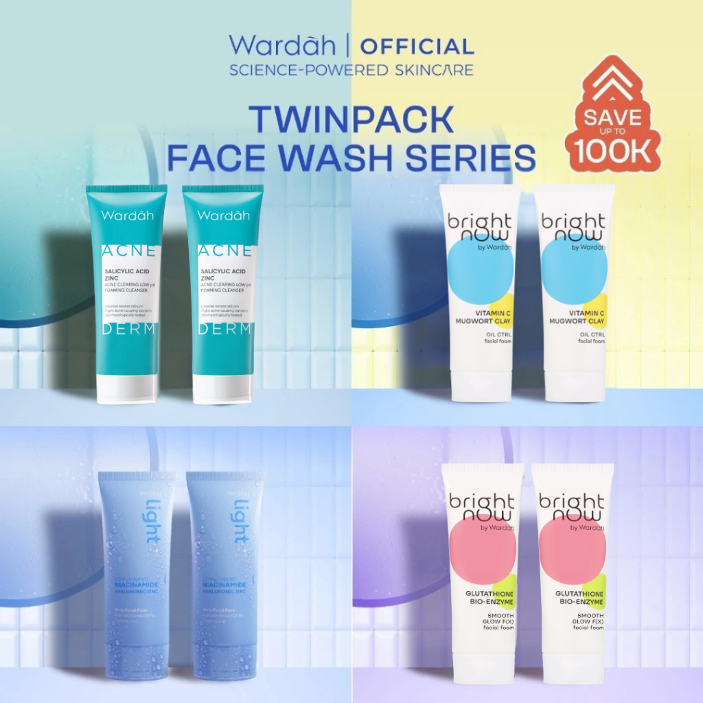 [Paket Hemat Isi 2] WARDAH Facial Wash Series - Skincare