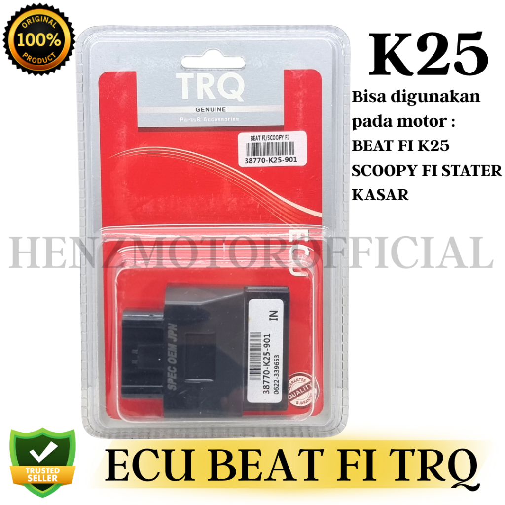 ECU UNIT ECCU BEAT FI / SCOOPY FI STATER KASAR 2012 - 2014 ( K25 ) TRQ