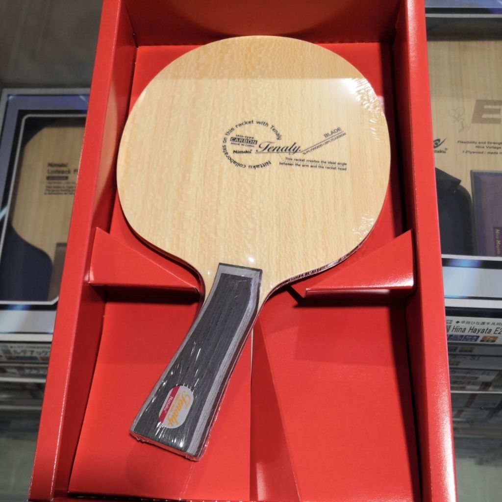 Nittaku Tenaly Carbon Bet Pingpong handle bengkok