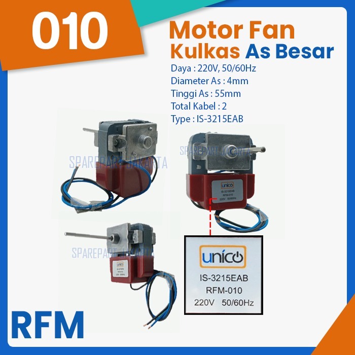 Motor fan kulkas IS-3215EAB 220V As besar R-010