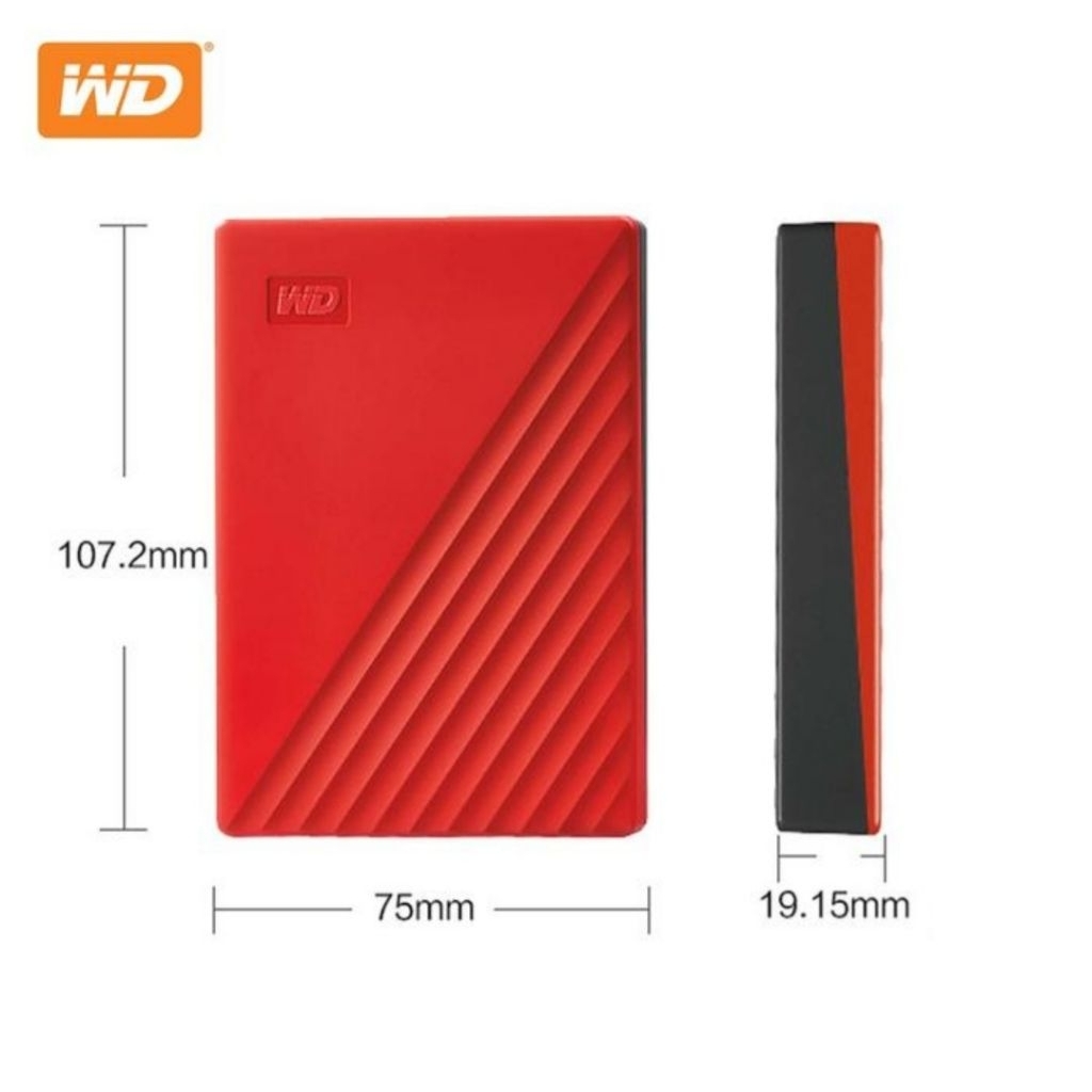 WD My Passport Hardisk External 4TB USB-A 3.0