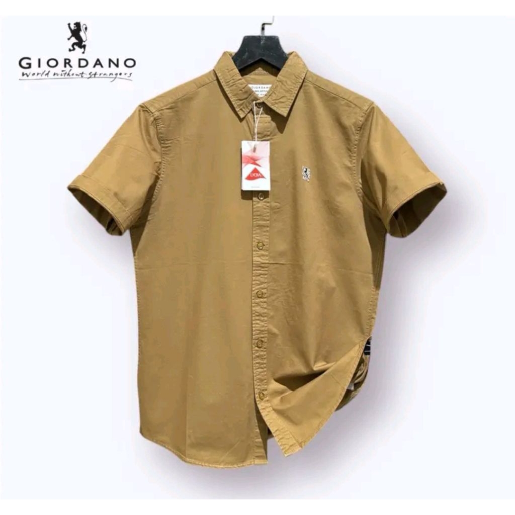 Kemeja Giordano Lengan Pendek Pria | Kemeja Lengan Pendek Giordano pria