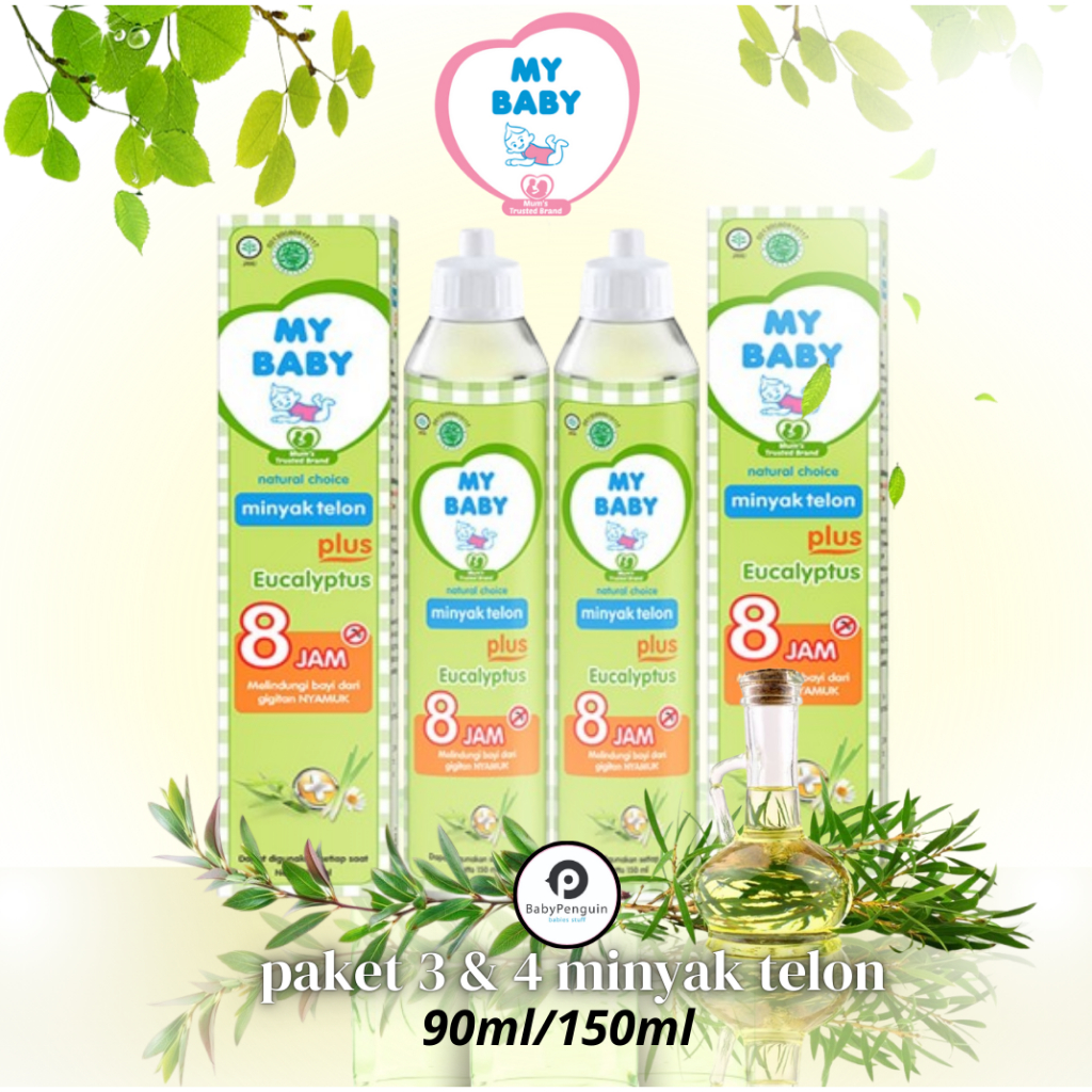 [PAKET 3 & 4] MY BABY MINYAK TELON EUCALYPTUS (90ml/150ml)