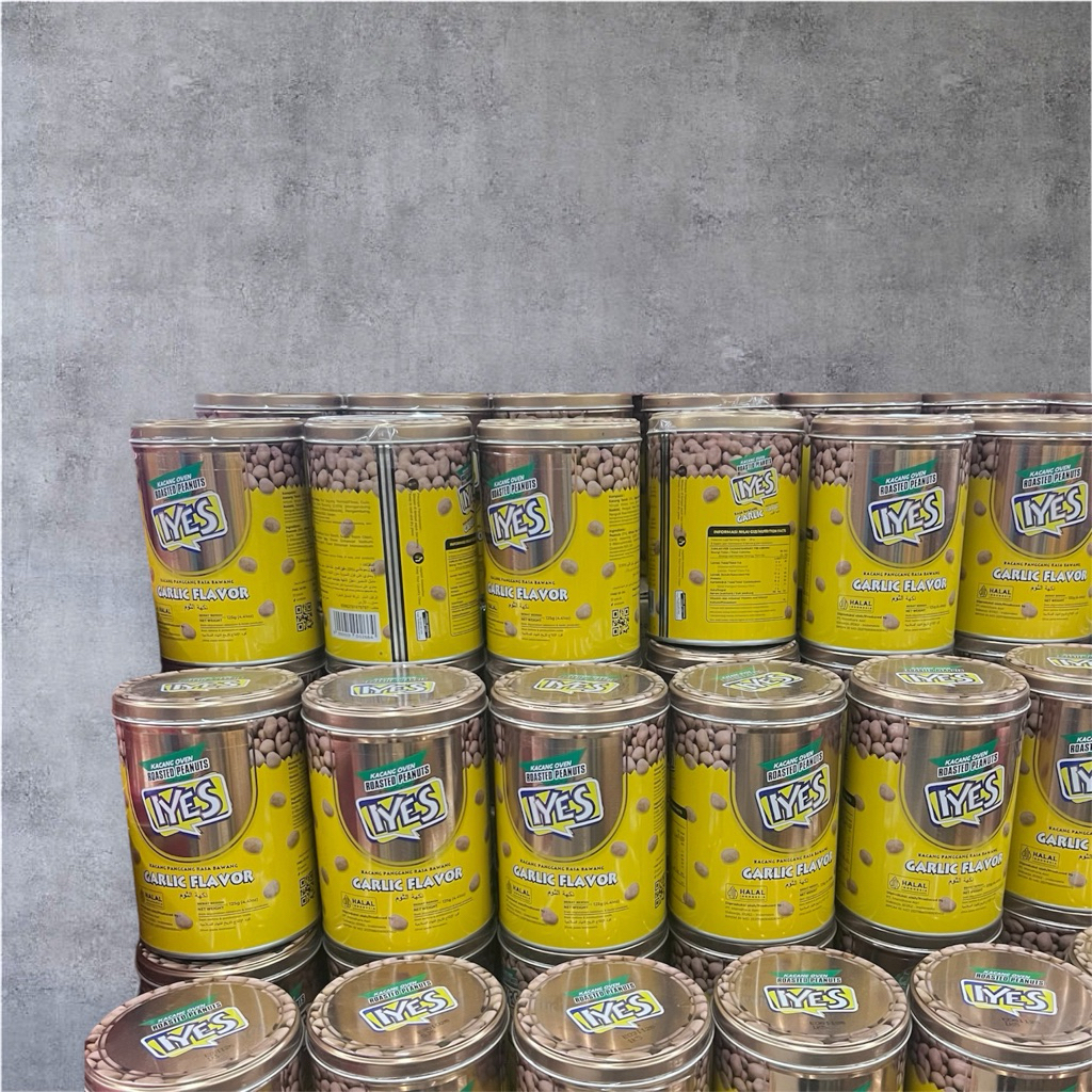 IYES Kacang Oven Bawang - Iyes Kaleng 125 grm
