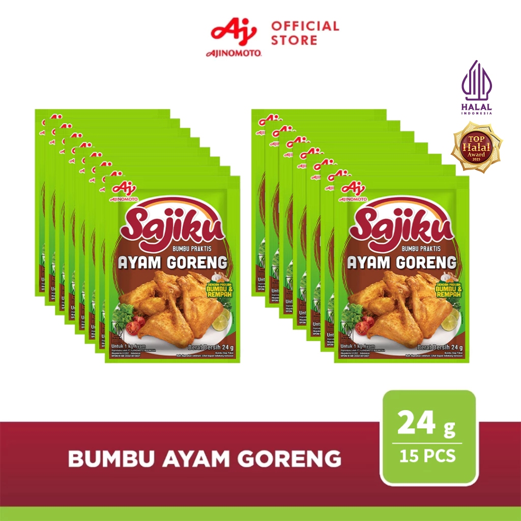 Sajiku® Bumbu Praktis Ayam Goreng 24g (15 pcs)