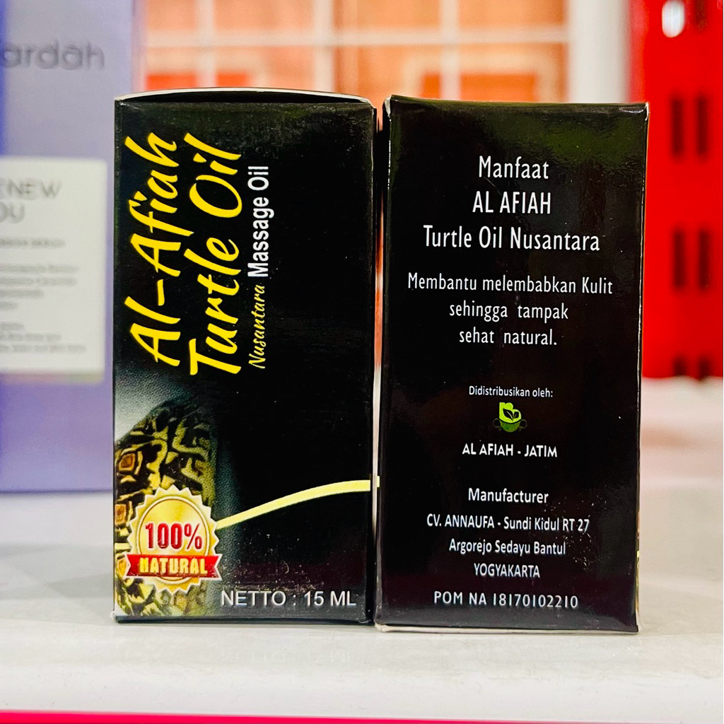 Promo Minyak Bulus Turtel Al Afiah 15 ML adalah Minyak Bulus Asli 100% Murni Plus Zaitun dan Minyak 