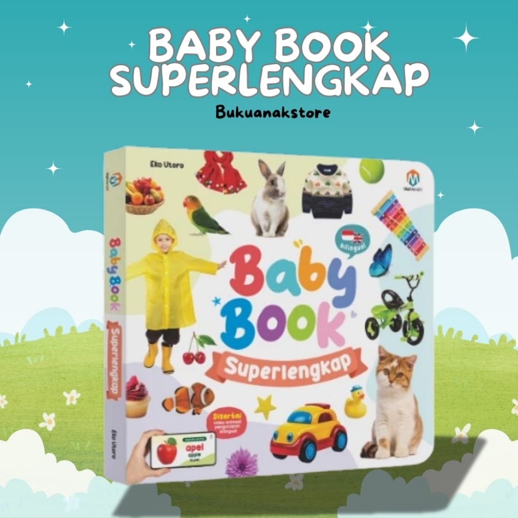 Buku Soft Baby Book Superlengkap Super Lengkap Sensory Newborn Journal English Series Anak Bayi 0 6 
