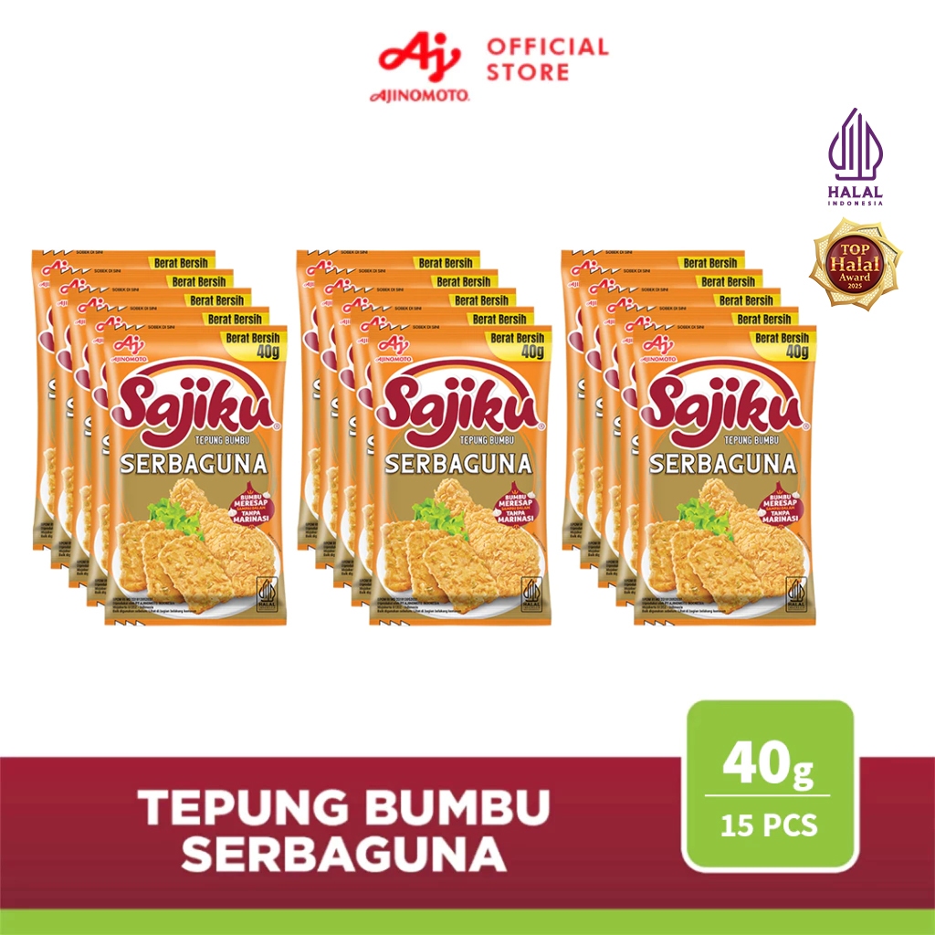 Sajiku® Tepung Bumbu Serba Guna Sachet 40g (15 pcs)