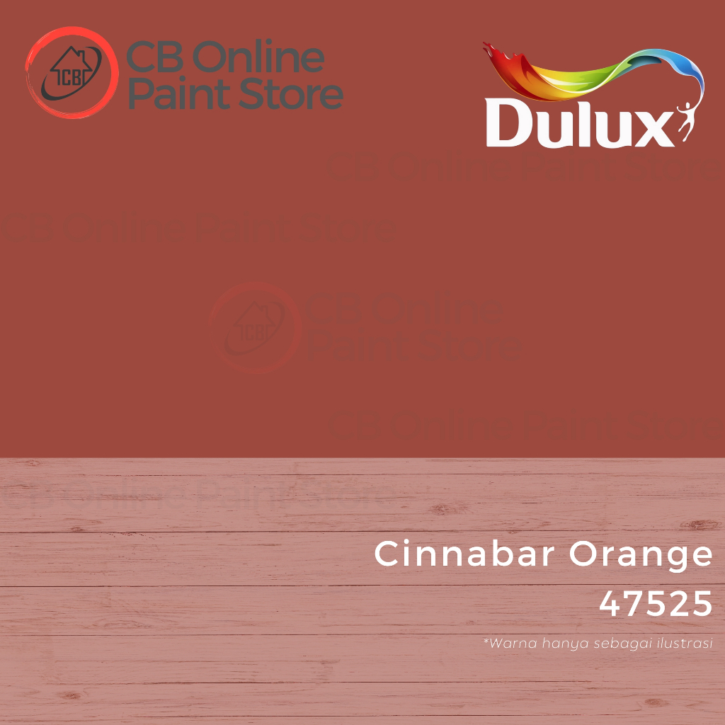 CAT KAYU DAN BESI DULUX V-GLOSS - CINNABAR ORANGE 47525