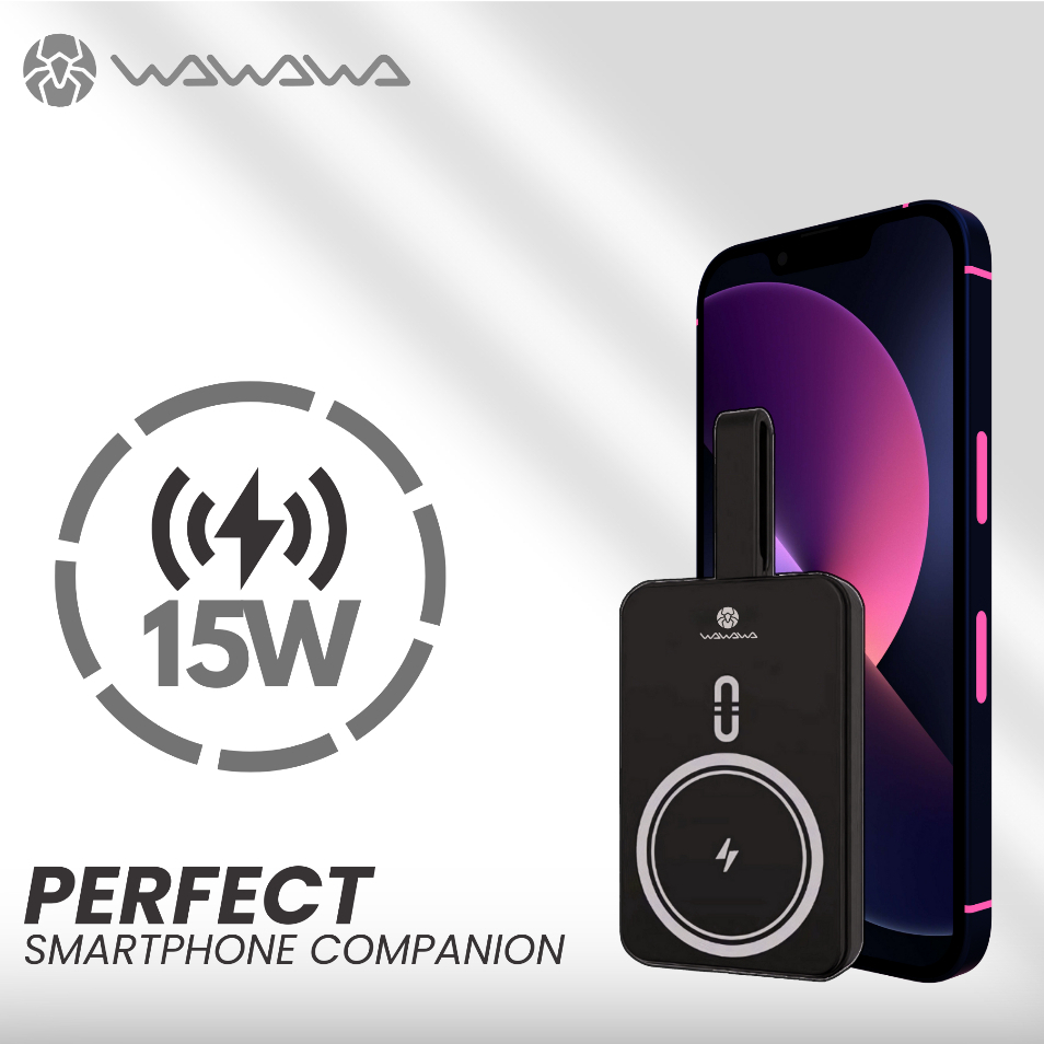 WAWAWA WA-WXP3 Wireless Powerbank 10.000 mAh Capacity Power Delivery 20W