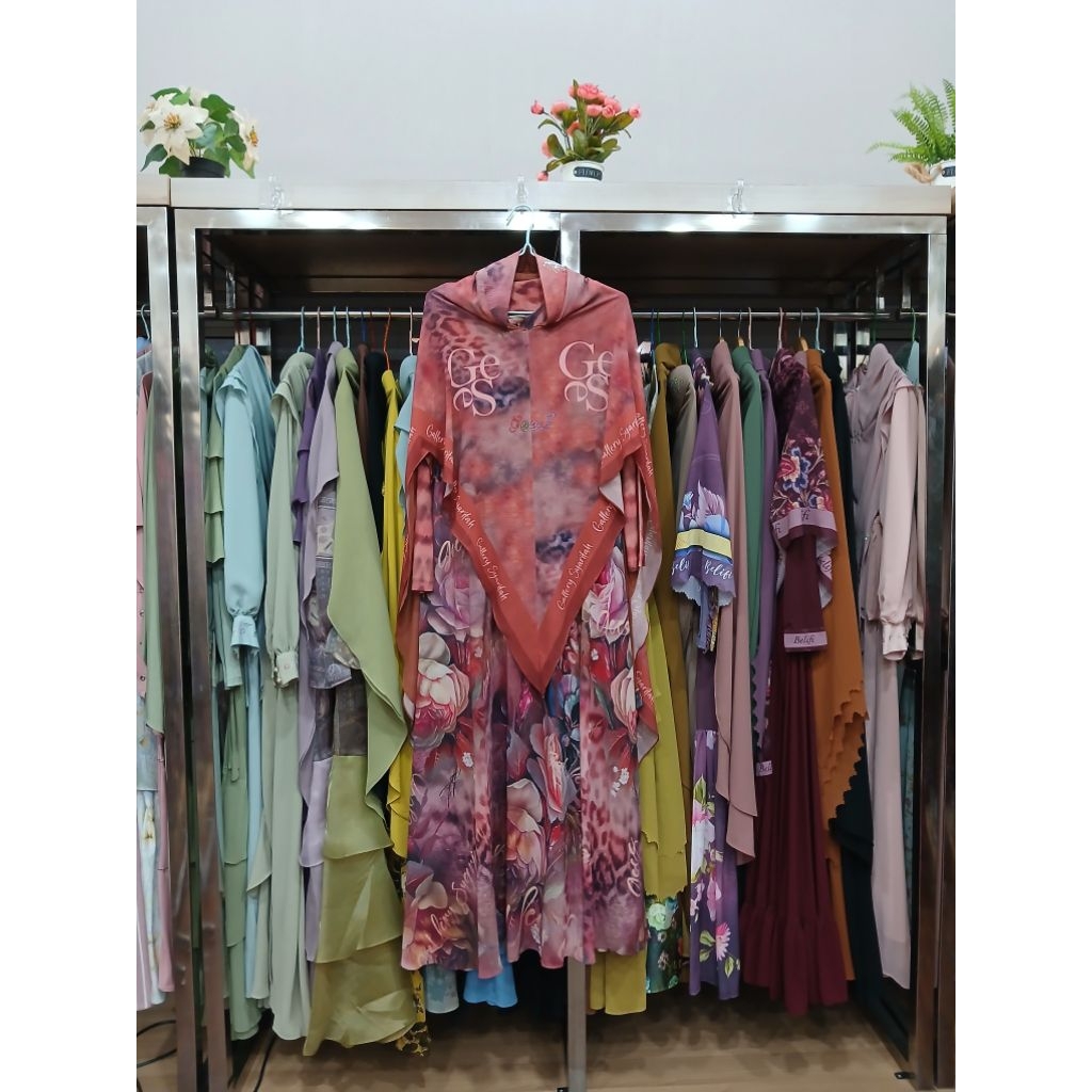 Gallery syarifah set gamis printing