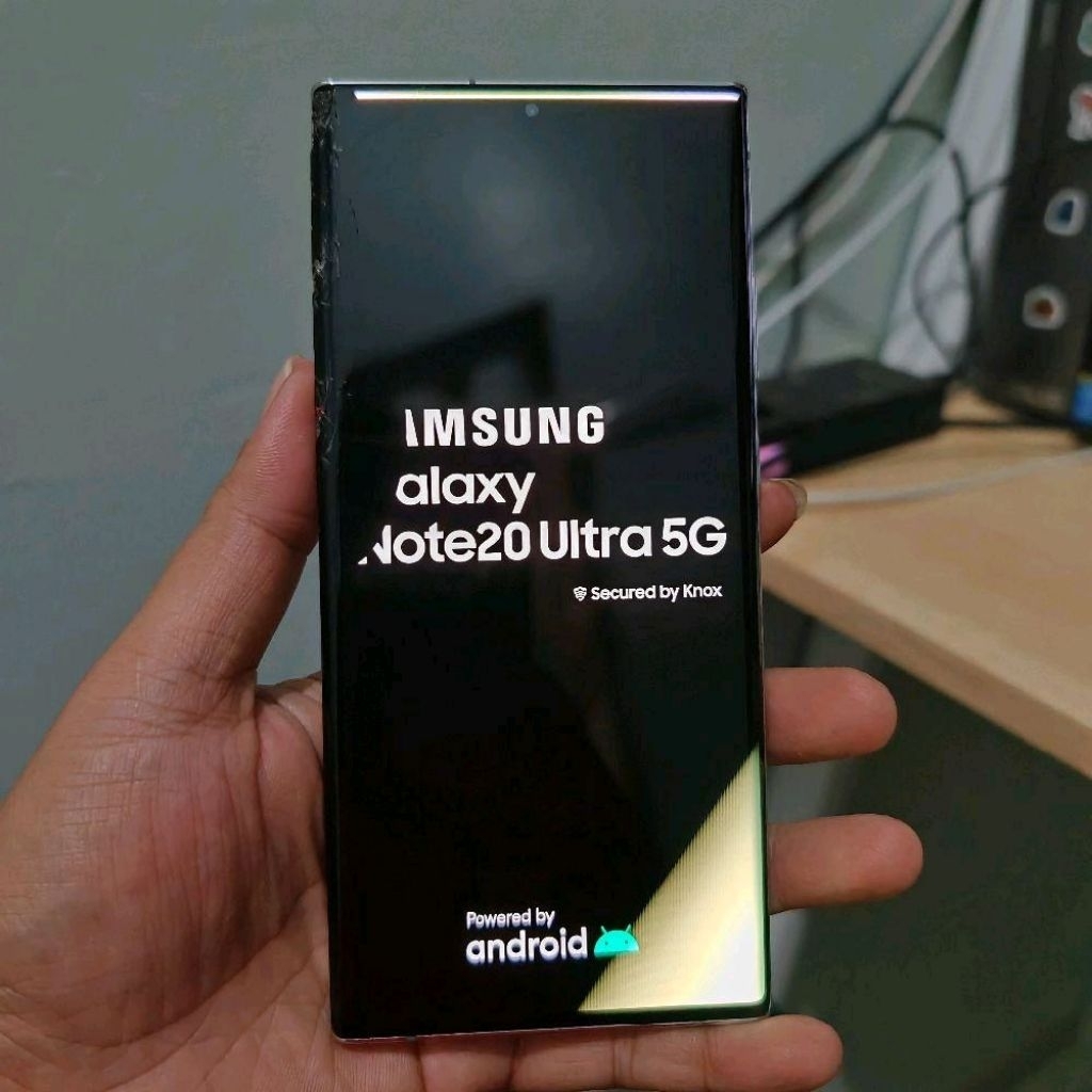 Samsung galaxy Note 20 ultra 5G putih minus lcd ram 12/256gb lock akun google second Singapore ex in