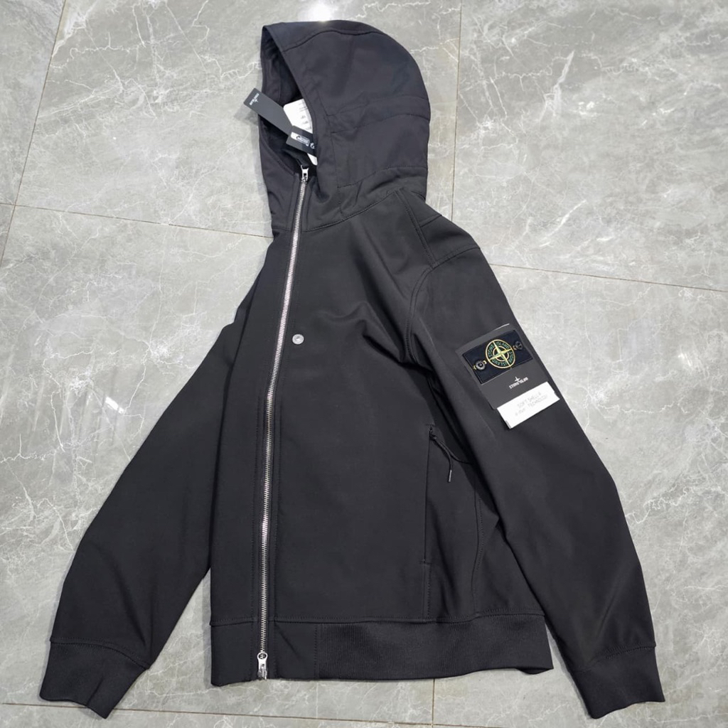 STONE ISLAND JACKET SOFT SHELL-R e.dye TECHNOLOGY RECYCLED POLYSTER