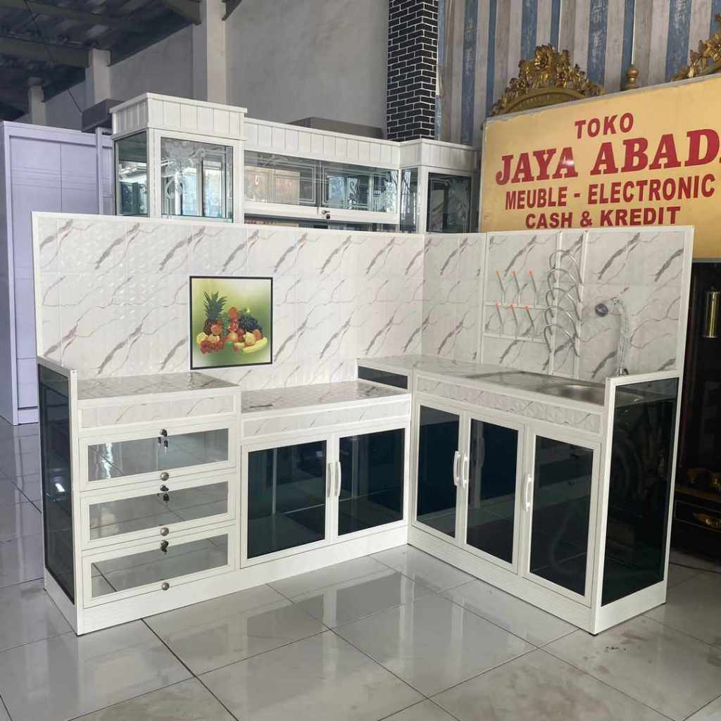 Kitchen Set Aluminium Kaca  Anti Rayap dan Air