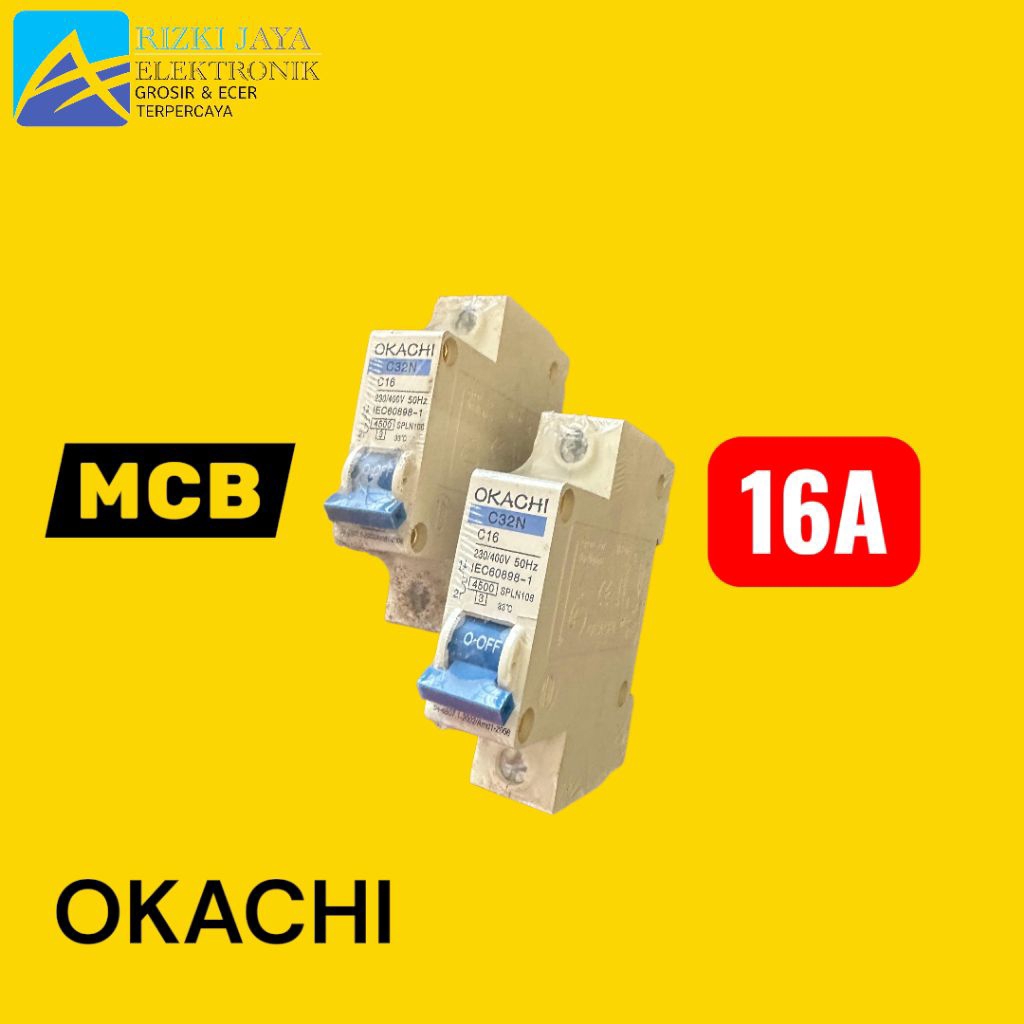MCB OKACHI SEKRING LISTRIK RUMAH PEMBATAS ARUS LISTRIK MINIATUR CIRCUIT BREAKE...