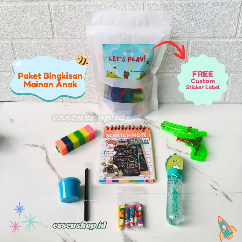 souvenir ulang tahun anak hampers mainan edukatif