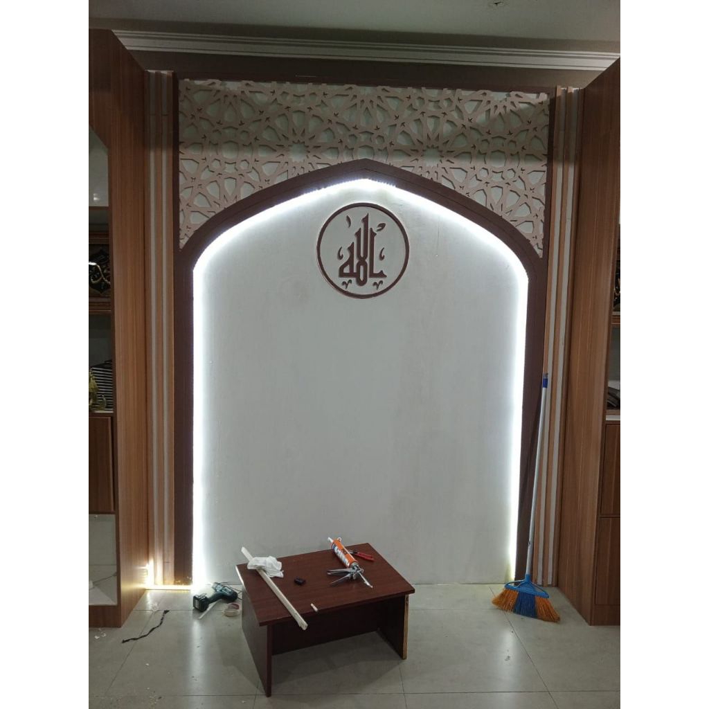 GRC KRAWANGAN MOTIF ISLAMI UNTUK DINDING MUSHOLA MASJID