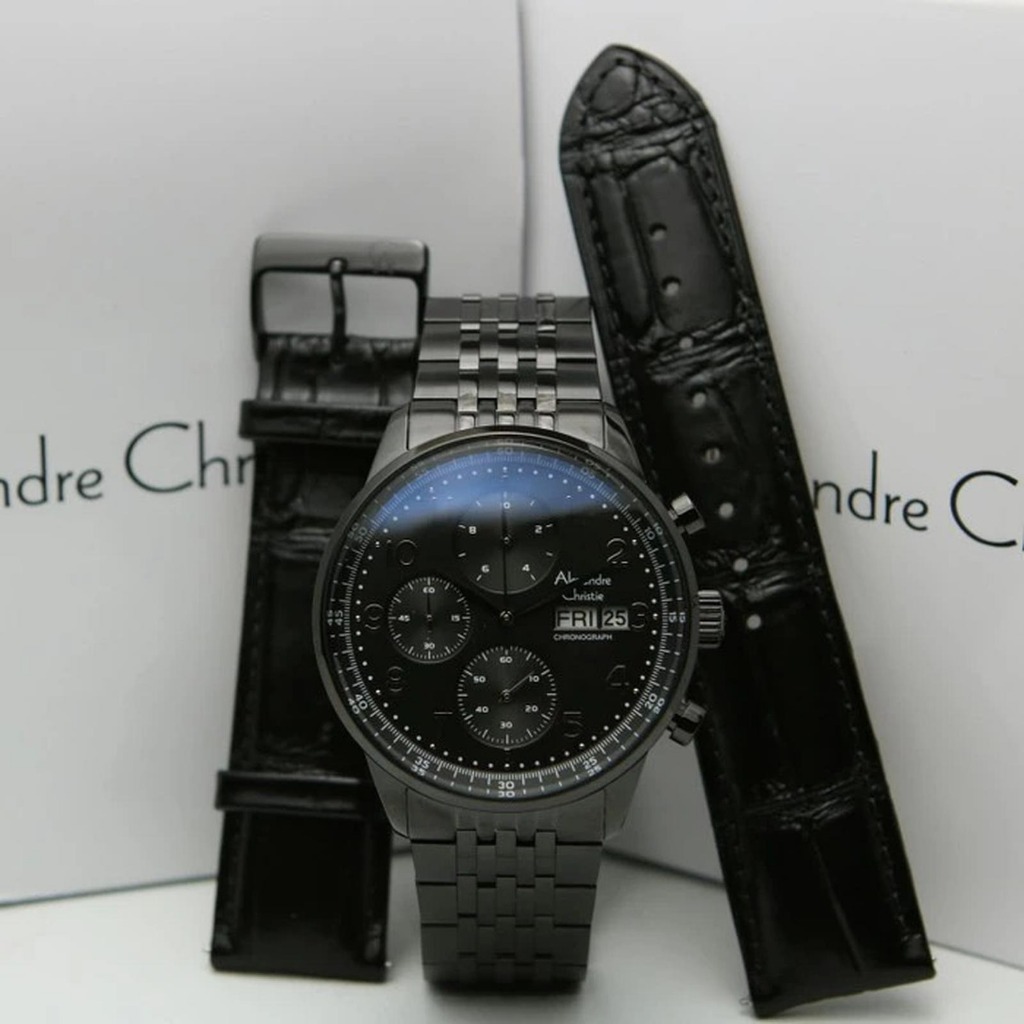 Jam Tangan Pria Alexandre Christie AC 6492 AC6492 Original Garansi Resmi 1 Tahun - Rantai