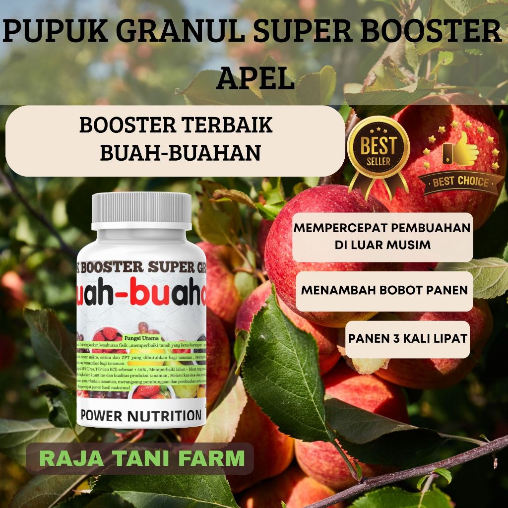 Pupuk Super Booster Granul Buat Buah Apel Mempercepat Pembuahan Panen Melimpah Pupuk Penyubur